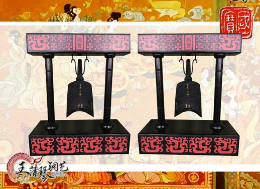 單件編鐘工藝品、外賓禮品、中國青銅編鐘